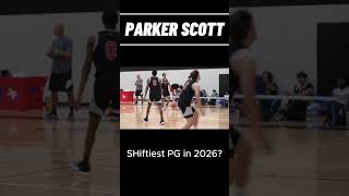 26 PG PARKER SCOTT is the Quickest and Shiftiest PG in 2026 Class aaubasketball handles eybl [upl. by Airda]