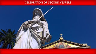 January 25 2024  Celebration of Second Vespers  Pope Francis [upl. by Xet]