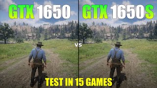 GTX 1650 vs GTX 1650 Super  Test in 15 Games in 2024  Which is Better [upl. by Ciri]