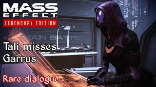 Mass Effect 3  Tali misses Garrus  Rare dialogue before Priority Earth [upl. by Virg203]