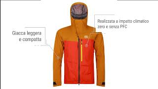 ORTOVOX RAVINE JACKET Giacca da freeride casual ad ISPO 2023 [upl. by Iohk]