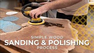 Simple wood sanding and polishing process [upl. by Auhsuj341]