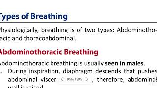 Types of Breathing  Abdominothoracic amp Thoracoabdominal [upl. by Morven]