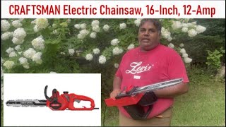 Unboxing and assembling of Craftsman Electric Chainsaw  120 amp  16 inch [upl. by Chivers370]