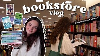 BOOKSTORE VLOG ☕️✨ book shopping at barnes amp noble  massive book haul [upl. by Sella]