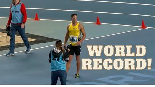 60m World Record  M45 60m Masters World Indoor Championships Toruń 2023 [upl. by Aneram]