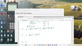 Calc 1 Pretest 2 Problem 2c [upl. by Ntsyrk]