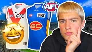 RANKING 2024 AFL CLASH GUERNSEYS [upl. by Anelat]