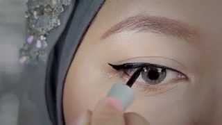 Tutorial Eyeliner Liquid Wardah [upl. by Britte]