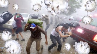 news 2 minutes later large hail damaged 1 million cars and roofs in Mexico [upl. by Ecirahc]