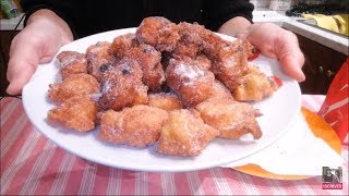 CASTAGNOLE DOLCI DI CARNEVALE CON UVETTA E CLASSICHE [upl. by Strong193]