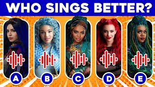 Who Sings Better Red Team vs Mal Team🎤 🎶Descendants The Rise of Red  Red Mal Chloe EvieCarlos [upl. by Dione]