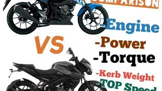 GSXS150 VS NS160 Comparison Review specs review both bikes [upl. by Sexela415]