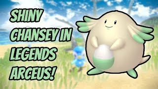 Finding a Shiny Chansey in Pokemon Legends Arceus shorts [upl. by Eet]