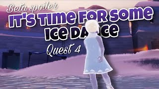 QUEST 4  Real ICE Dance Lesson  Beta spoiler  sky children of the light  Noob Mode [upl. by Amuwkuhc]