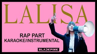 LALISA RAP PART KARAOKE INSTRUMENTAL  LISA MANOBAL [upl. by Aspa]