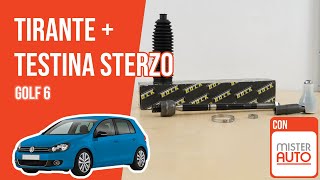 Sostituzione tirante e testina sterzo Golf 6 🚗 [upl. by Orsola364]