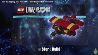 Lego Dimensions Tornado  Build Instructions Sonic the Hedgehog LEVEL Pack 71244  HTG [upl. by Derwin]