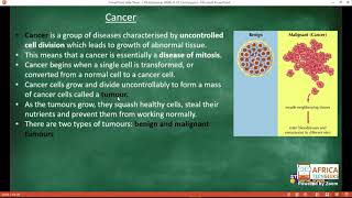 Grade 10 Life Science 22 May 2020 Cancer continue [upl. by Swope]