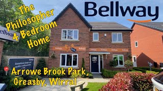 Touring The Philosopher A New Build 4 Bedroom Home by Bellway  House Tour Property Vlog [upl. by Haywood]