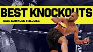 Top 10 KOs from the Cage Warriors Trilogy Series [upl. by Cofsky]