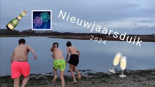 nieuwjaarsduik 2024 [upl. by Ahsikan]