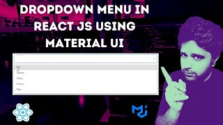 Material UI Select Dropdown  React Js Beginner Projects [upl. by Nirok]