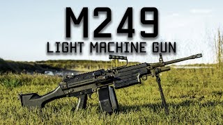 M249 Squad Automatic Weapon SAW  How to Load Unload and Shoot  Tactical Rifleman [upl. by Sanferd759]