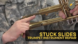 Stuck Slides Trumpet Instrument Repair [upl. by Tiffani95]