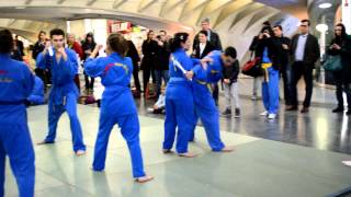 Vovinam Viet Vo Dao  Démonstration a la gare Liège Guillemin journée de la femme 2013 [upl. by Reggi]