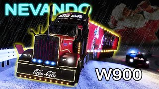 Kenworth W900 COCA COLA Edición NAVIDAD en la RUMOROSA  American Truck Simulator [upl. by Kaplan]