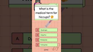 Hiccups that lasted 68 years Learn its scientific term 🫢 mededtrivia brainteasers trivia quiz [upl. by Lerual]