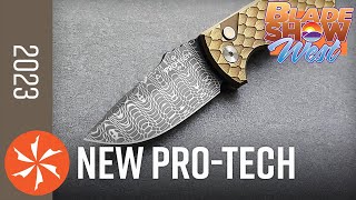 New ProTech Knives at Blade Show West 2023  KnifeCentercom [upl. by Adnawak]