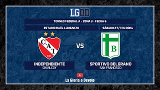 Independiente Chivilcoy vs Sp Belgrano San Francisco  Fecha 6  Zona 3  Federal A [upl. by Ybhsa]