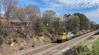 NS 20230 Spine Cars With Mustard Face 1800 Through Catawba NC [upl. by Drews587]