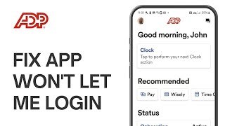 How to Fix ADP App Wont Let Me Login [upl. by Huskey]