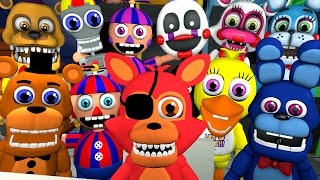 Animatronics Reaction to FNAF World Gameplay Teasers  FNAF SFM [upl. by Chabot]