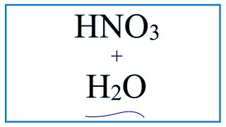 HNO3  H2O Nitric acid plus Water [upl. by Karena]