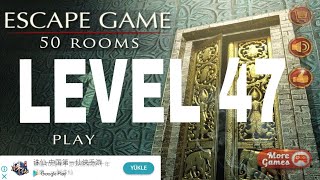 Escape Game 50 rooms 1 Level 47 Walkthrough [upl. by Aennaej598]