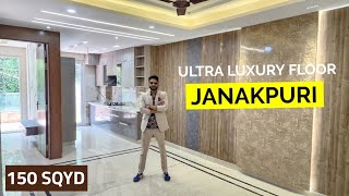 जनकपुरी में शानदार फ्लोर  3BHK Flat in Janakpuri  Ultra Luxury 2 Side Open Floor  Flats in Delhi [upl. by Drandell230]