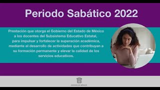 ¡DOCENTE DEL SUBSISTEMA EDUCATIVO ESTATAL INSCRIBETE AL PROGRAMA DE PERIODO SABÁTICO [upl. by Airahcaz]