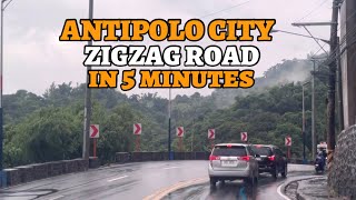 Antipolo City Zigzag Road Rizal in 5 minutes [upl. by Kaliope]