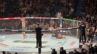 Carlos Prates DEVASTATING KO of Li Jingliang UFC 305 [upl. by Aicirtap]