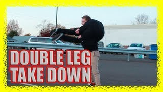 StreetJitsu Double Leg Takedown SLAM Street Fight [upl. by Kcirdor163]