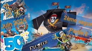 Nouveautés Playmobil Pirates JuinJuillet 2024 🦀🔱⚓⚔️🏴‍☠️ [upl. by Puiia]