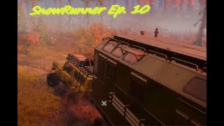 SnowRunner Ep 10 Island lake Can we pull a maintenance trailer with a scout [upl. by Adnicaj]