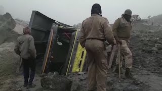 7 dead after mine collapses in India [upl. by Burkley529]