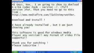 Download KLite Codec Pack  Full Version MediaFire Link [upl. by Amr384]