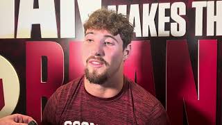 Oklahoma Football LB Danny Stutsman Tennessee postgame [upl. by Okemak]