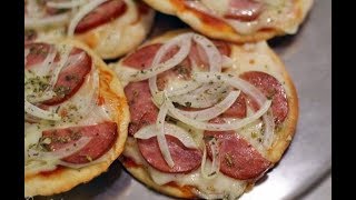 MINI PIZZA DE FRIGIDEIRA SUPER FÁCIL DE FAZER [upl. by Nitsoj]